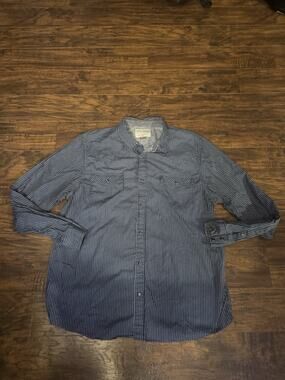 Cody James Shirt Mens XXL Blue Geometric Long Sleeve Western Snap Casual